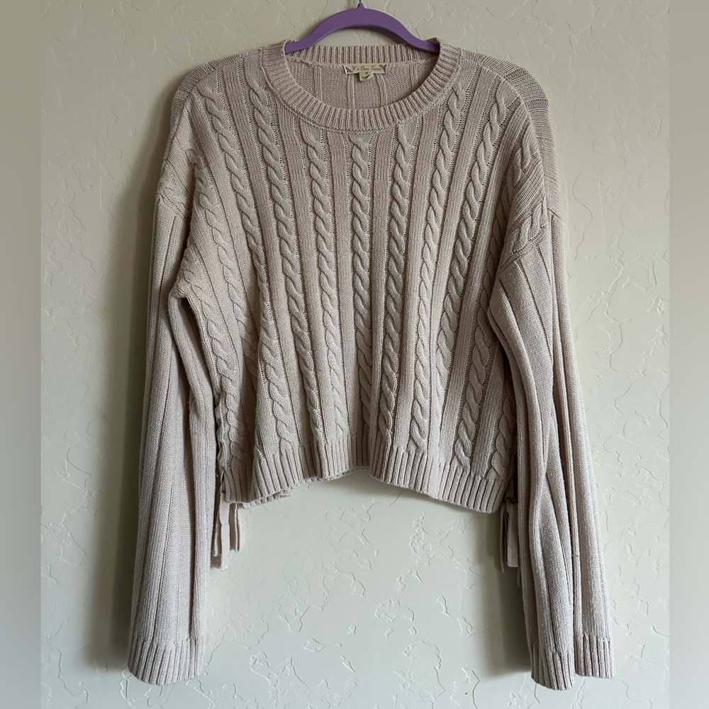 Tan knit sweater